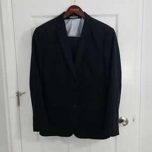 Men's Express Navy 3-Piece Cotton Stretch Suit